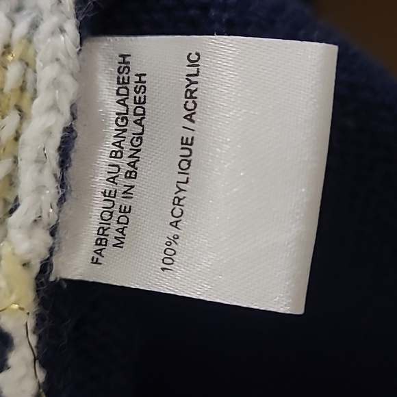 Christmas kissing penguins navy tunic length long sleeve crewneck pullover - Picture 7 of 8